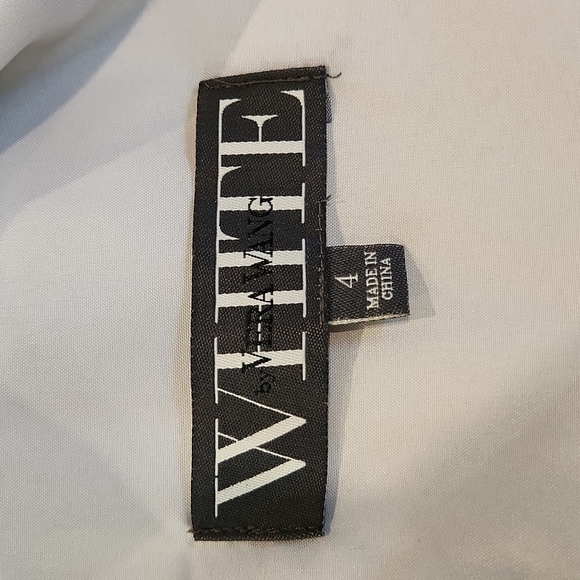 𝅺NWT Vera Wang White Collection Long Cut Out Sterling Halter Dress - Picture 5 of 7